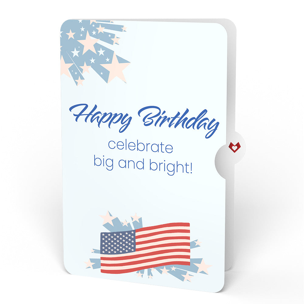 Let Freedom Shine Birthday Suncatcher Card and Sentiment Set