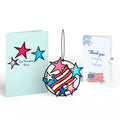 Let Freedom Shine Thank You Suncatcher Card and Sentiment Set
