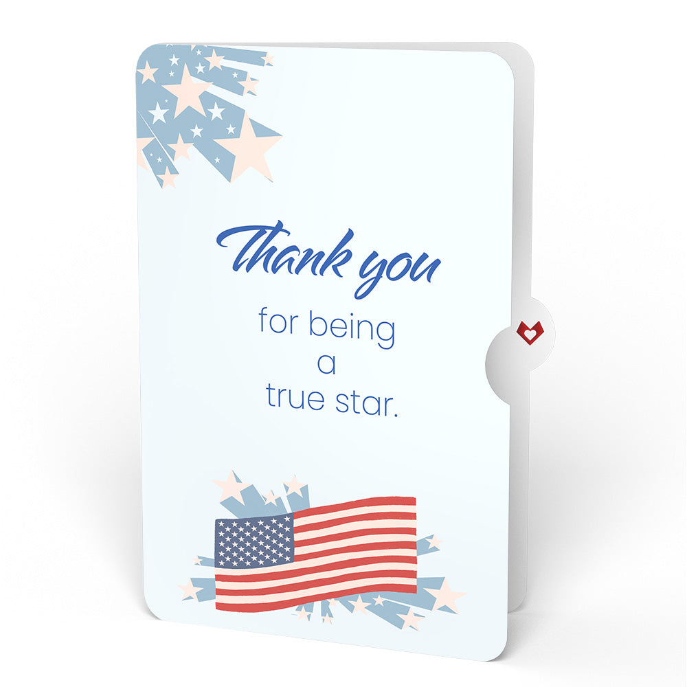 Let Freedom Shine Thank You Suncatcher Card and Sentiment Set