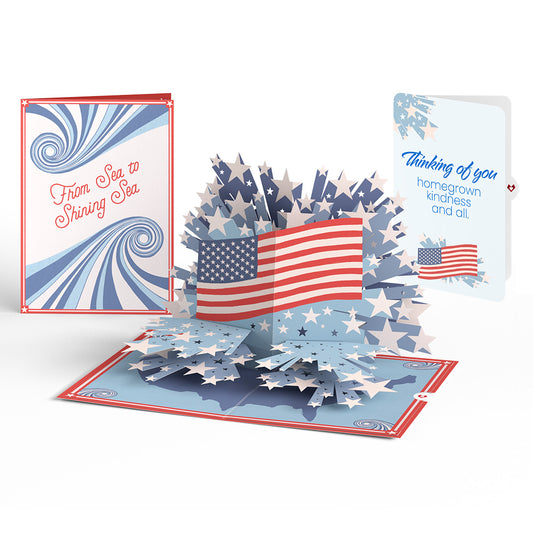 From Sea to Shining Sea Thinking of You Pop-Up Card and Sentiment Set