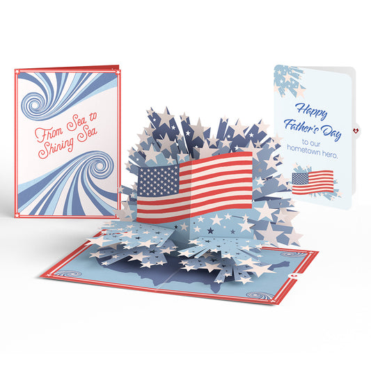 From Sea to Shining Sea Father's Day Pop-Up Card and Sentiment Set