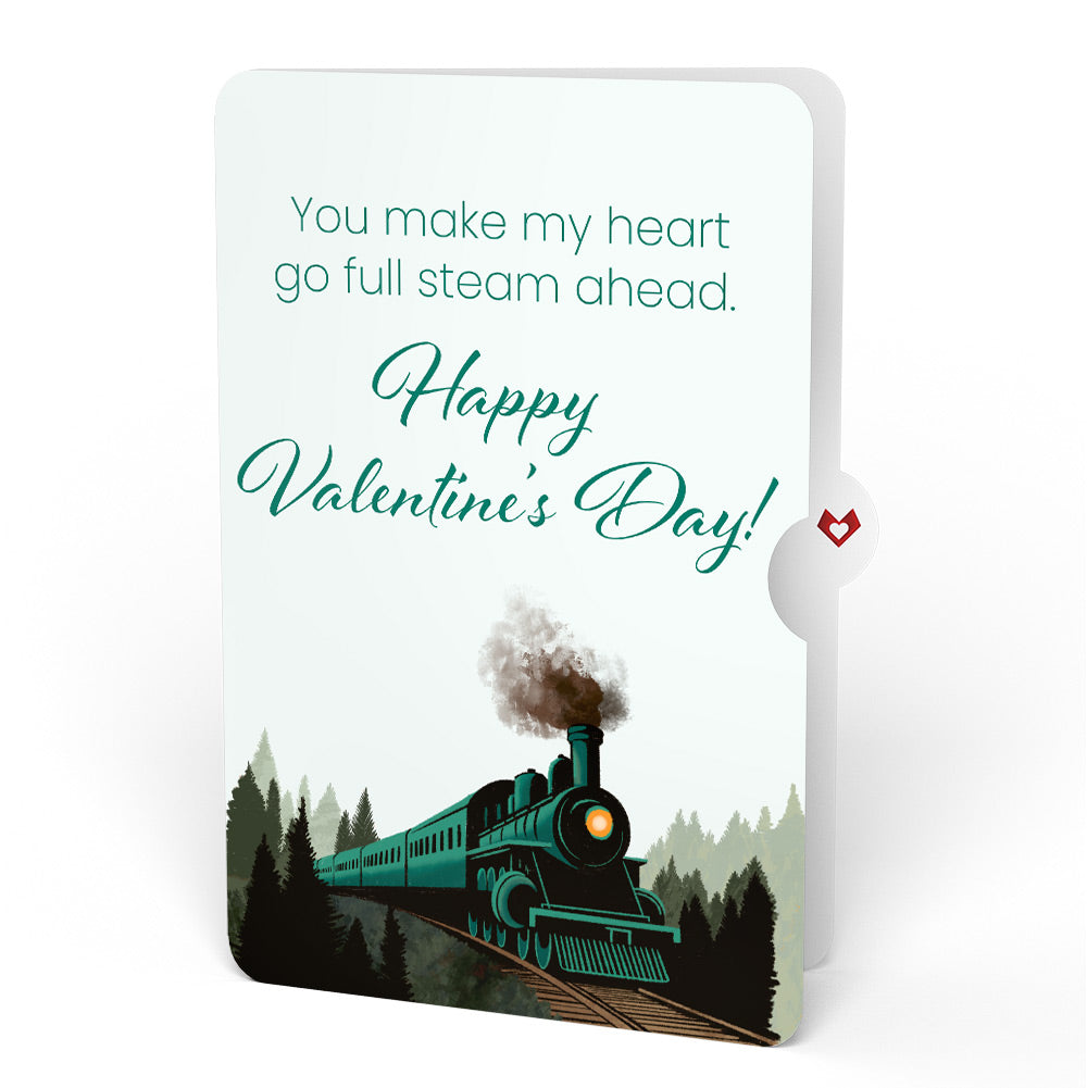 Classic Train Valentine's Day Pop-Up Card and Sentiment Set