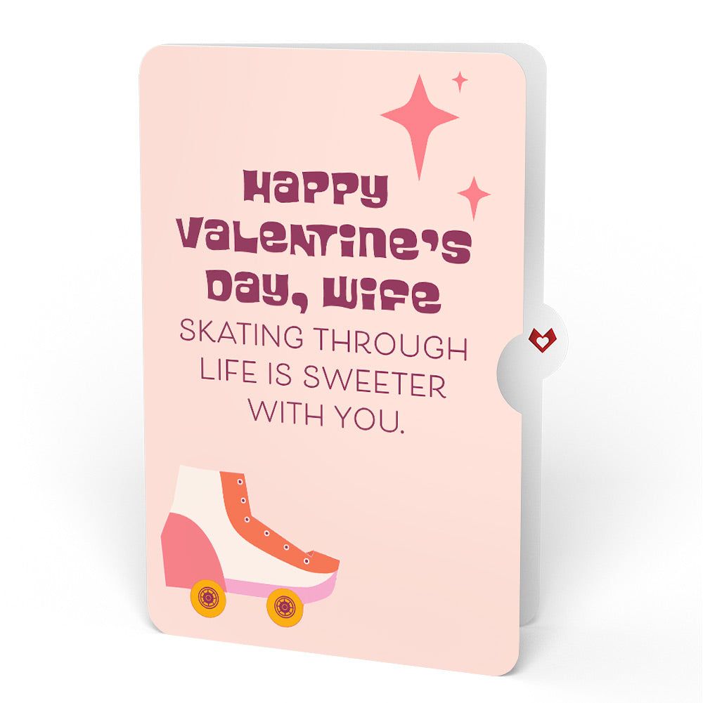 Let the Good Times Roll Roller Skate Valentine’s Day Pop-Up Card and Sentiment Set for Wife