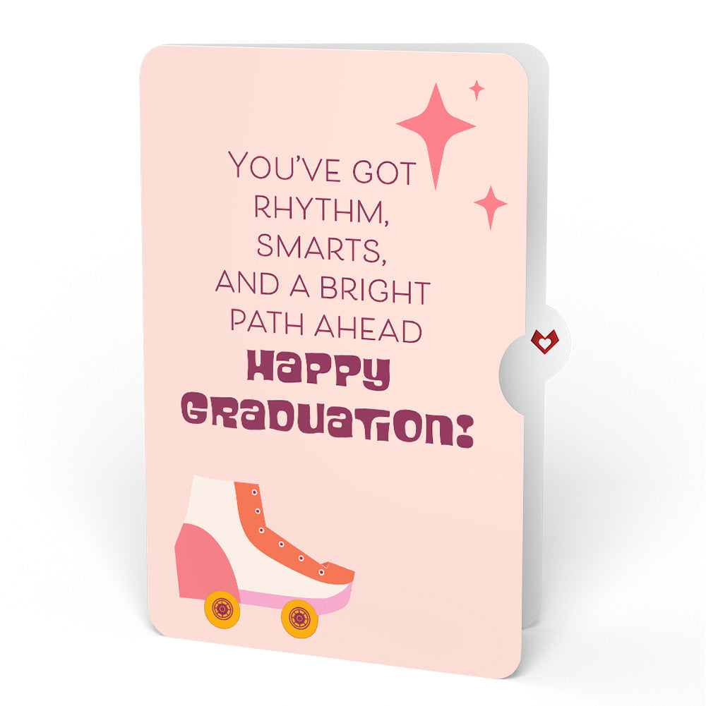 Let the Good Times Roll Roller Skate Graduation Pop-Up Card and Sentiment Set
