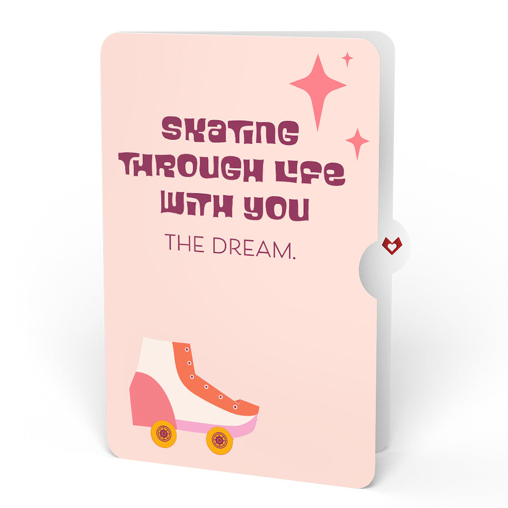 Let the Good Times Roll Roller Skate Love Pop-Up Card and Skating Through Life Sentiment Set