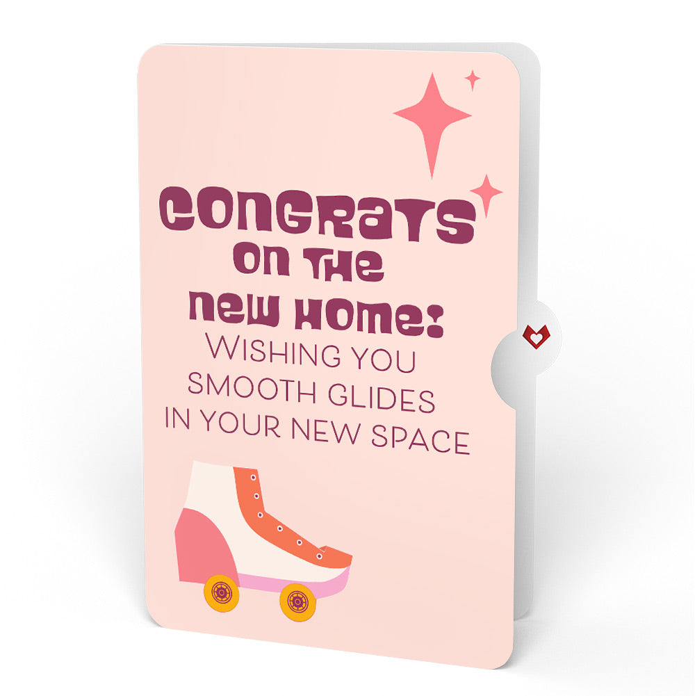 Let the Good Times Roll Roller Skate New Home Pop-Up Card and Sentiment Set