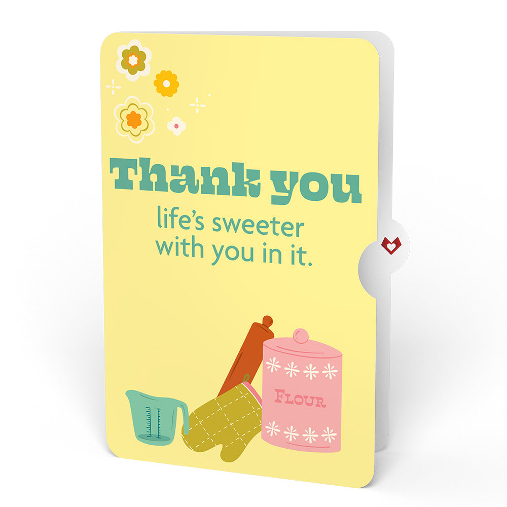 You Bake the World a Better Place Thank You Pop-Up Card and Sentiment Set