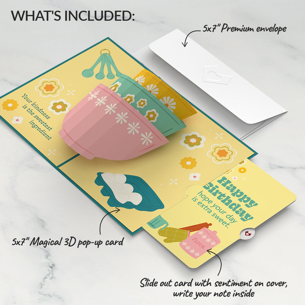 You Bake the World a Better Place Birthday Pop-Up Card and Sentiment Set