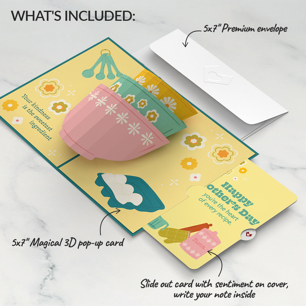 You Bake the World a Better Place Mother's Day Pop-Up Card and Sentiment Set