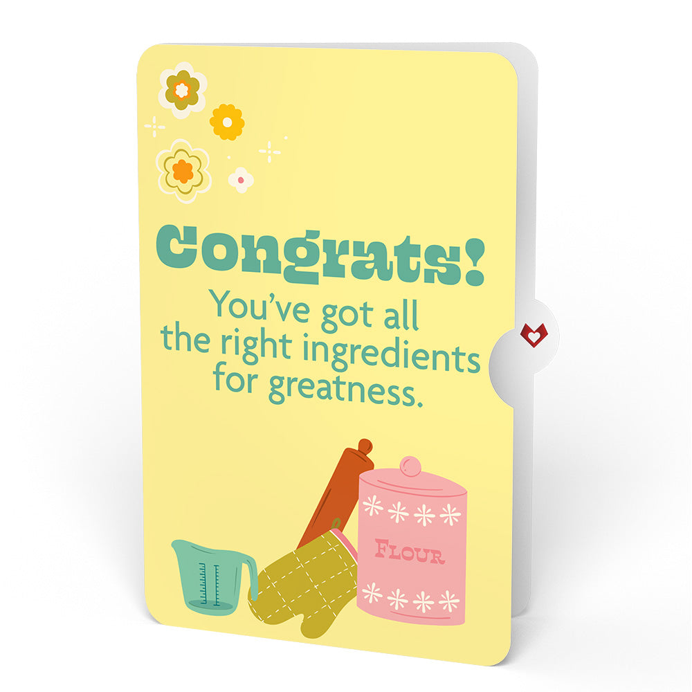 You Bake the World a Better Place Congratulations Pop-Up Card and Sentiment Set