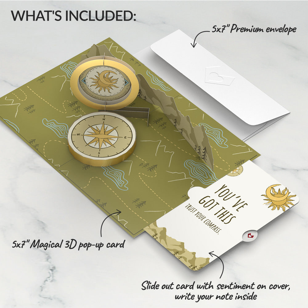 Guiding Compass Encouragement Pop-Up Card and Sentiment Set