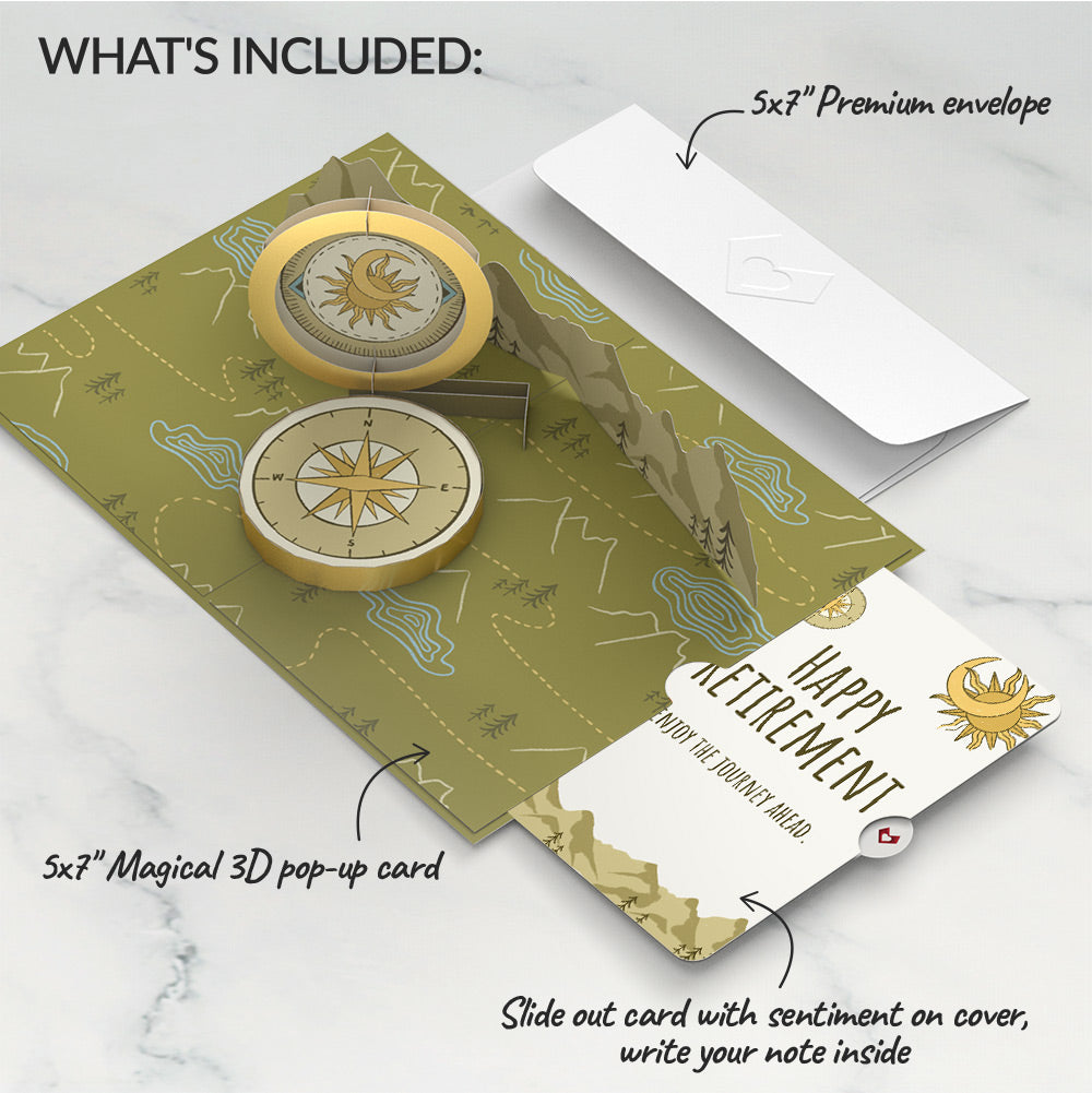 Guiding Compass Retirement Pop-Up Card and Sentiment Set