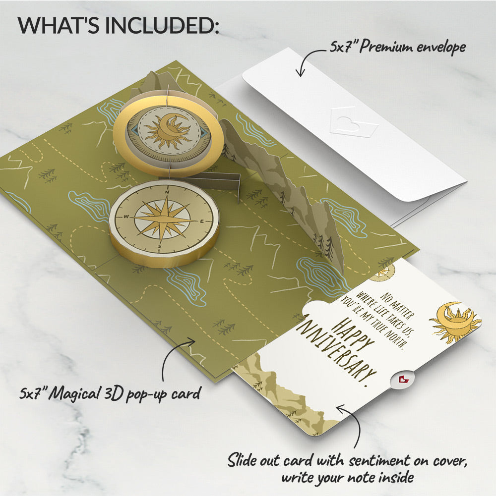 Guiding Compass Anniversary Pop-Up Card and Sentiment Set