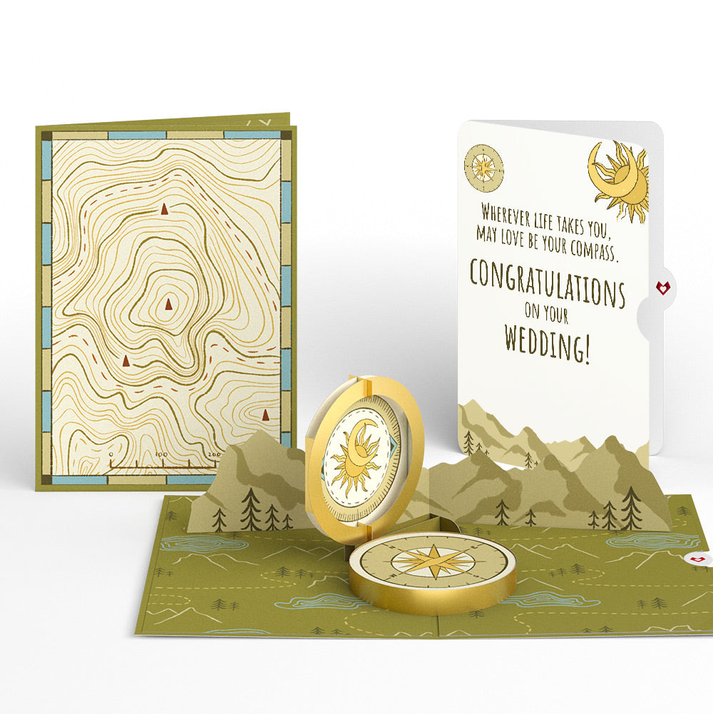 Guiding Compass Wedding Pop-Up Card and Sentiment Set