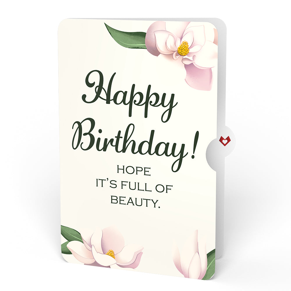 Pink Magnolia Tree Birthday Pop-Up Card and Sentiment Set
