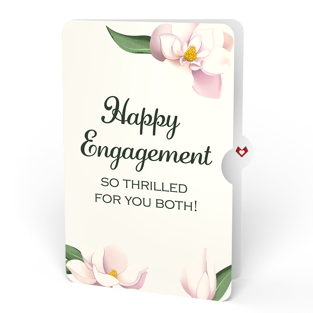 Pink Magnolia Tree Engagement Pop-Up Card and Sentiment Set