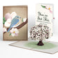 Pink Magnolia Tree Encouragement Pop-Up Card and Sentiment Set