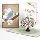 Pink Magnolia Tree Love Pop-Up Card and Sentiment Set