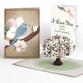 Pink Magnolia Tree Love Pop-Up Card and Sentiment Set
