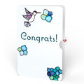 Sunlit Hydrangeas Congratulations Suncatcher Bouquet and Sentiment Set