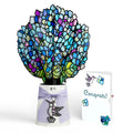 Sunlit Hydrangeas Congratulations Suncatcher Bouquet and Sentiment Set