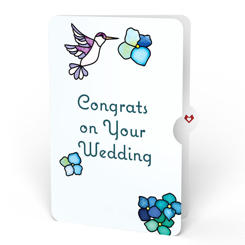 Sunlit Hydrangeas Wedding Suncatcher Bouquet and Sentiment Set