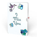Sunlit Hydrangeas Miss You Suncatcher Bouquet and Sentiment Set