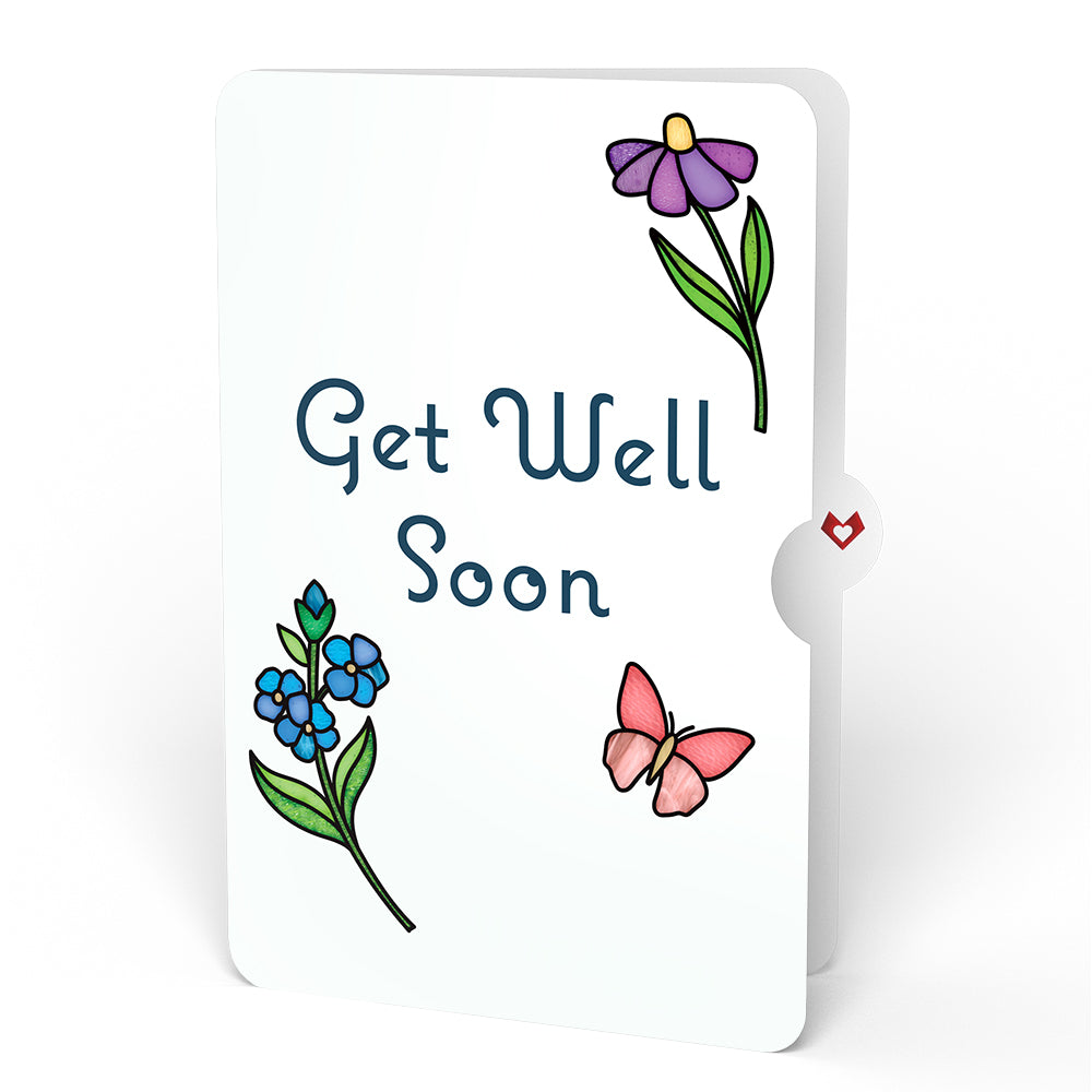 Garden Glow Get Well Soon Suncatcher Bouquet and Sentiment Set