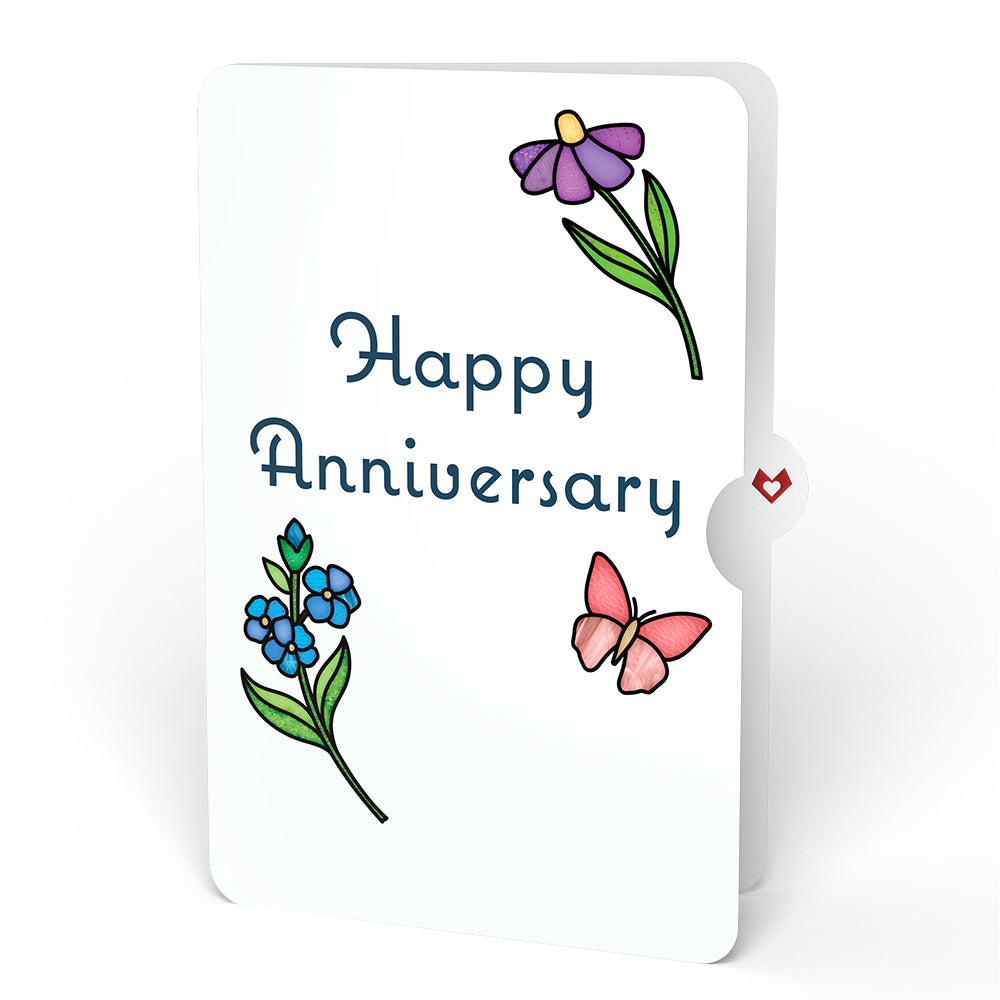 Garden Glow Anniversary Suncatcher Bouquet and Sentiment Set