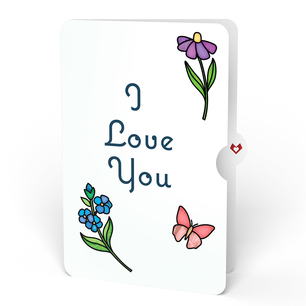 Garden Glow Love Suncatcher Bouquet and Sentiment Set