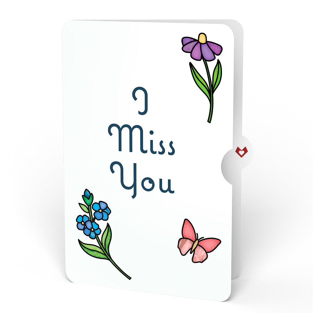 Garden Glow Miss You Suncatcher Bouquet and Sentiment Set