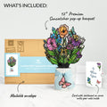 Garden Glow Miss You Suncatcher Bouquet and Sentiment Set