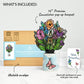 Garden Glow Sympathy Suncatcher Bouquet and Sentiment Set