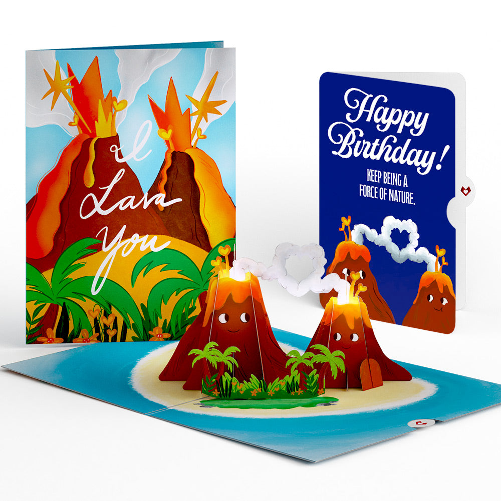 I Lava You Birthday Light-Up Pop-Up Card and Sentiment Set