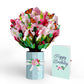 Cherry Blossom Butterfly Birthday Bouquet and Sentiment Set