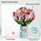 Cherry Blossom Butterfly Birthday Bouquet and Sentiment Set