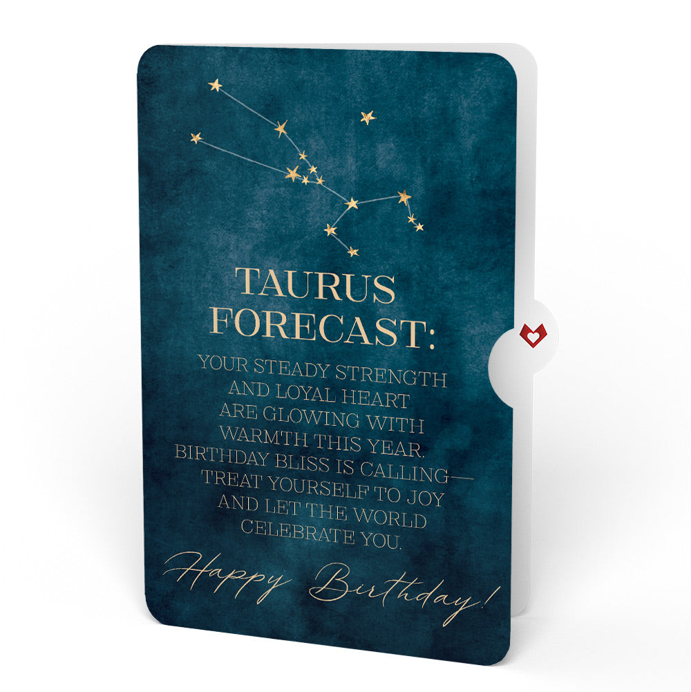Midnight Florals Birthday Pop-Up Card and Taurus Zodiac Sentiment Set