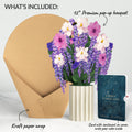 Wisteria Birthday Bouquet and Libra Zodiac Sentiment Set