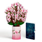 Cherry Blossom Birthday Bouquet and Taurus Zodiac Sentiment Set