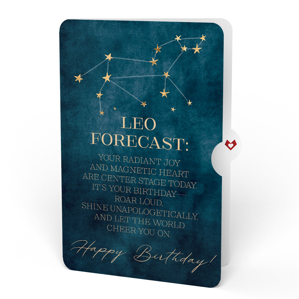 Shine Bright Birthday Pop-Up Card and Leo Zodiac Sentiment Set