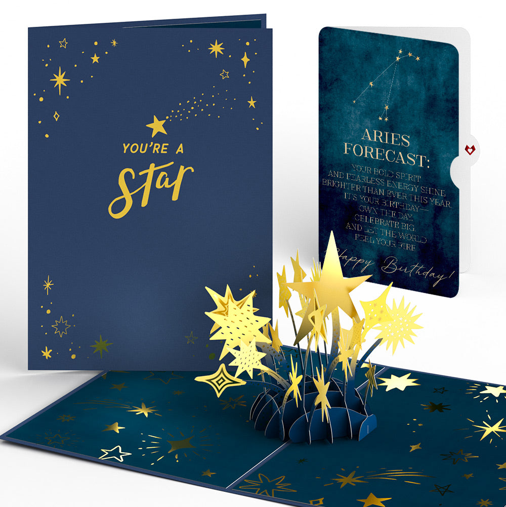 You're a Star Birthday Pop-Up Card and Aries Zodiac Sentiment Set
