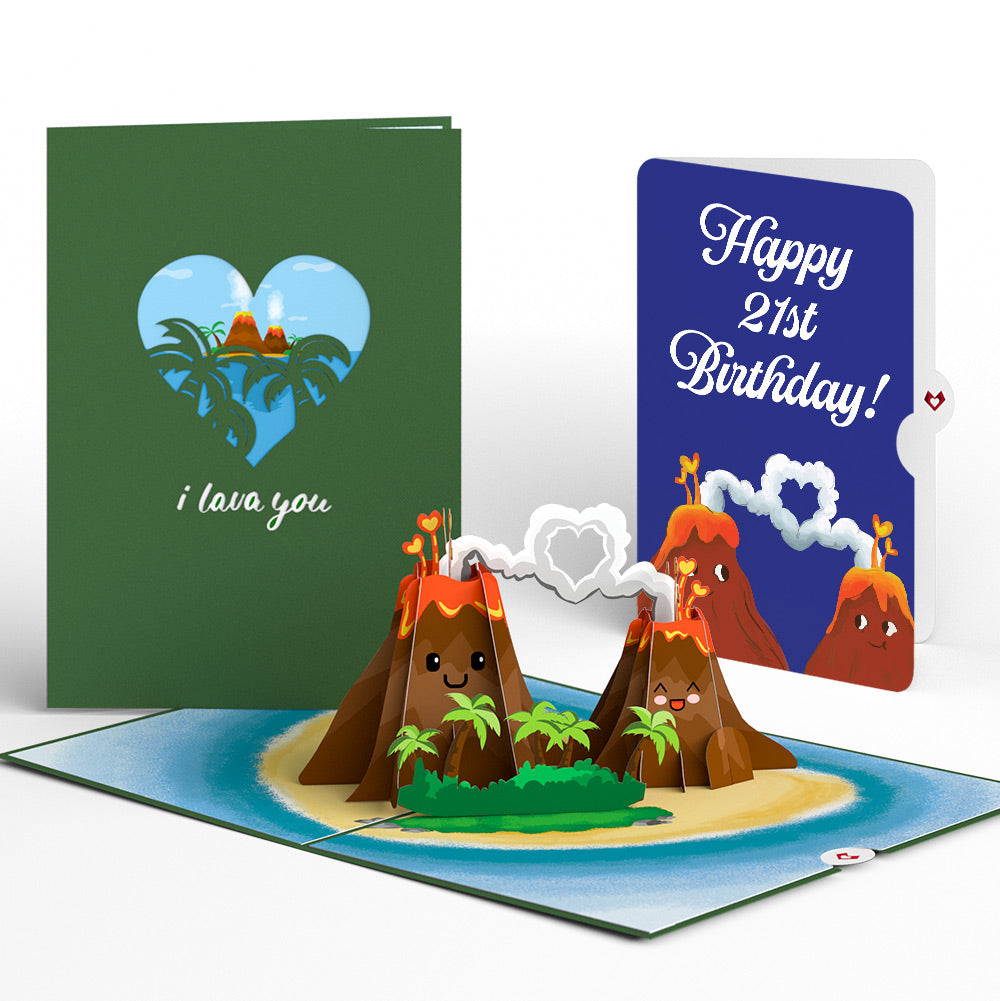 I Lava You 21st Birthday Pop-Up Card and Sentiment Set