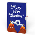 I Lava You 60th Birthday Pop-Up Card and Sentiment Set