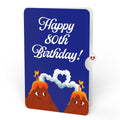 I Lava You 80th Birthday Pop-Up Card and Sentiment Set