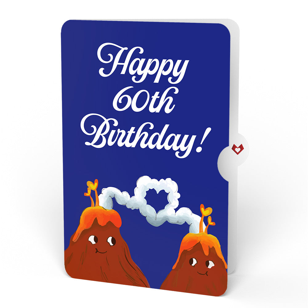 I Lava You 60th Birthday Light-Up Pop-Up Card and Sentiment Set
