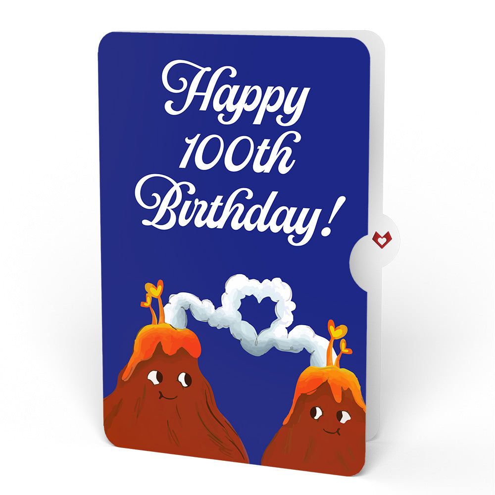 I Lava You 100th Birthday Light-Up Pop-Up Card and Sentiment Set