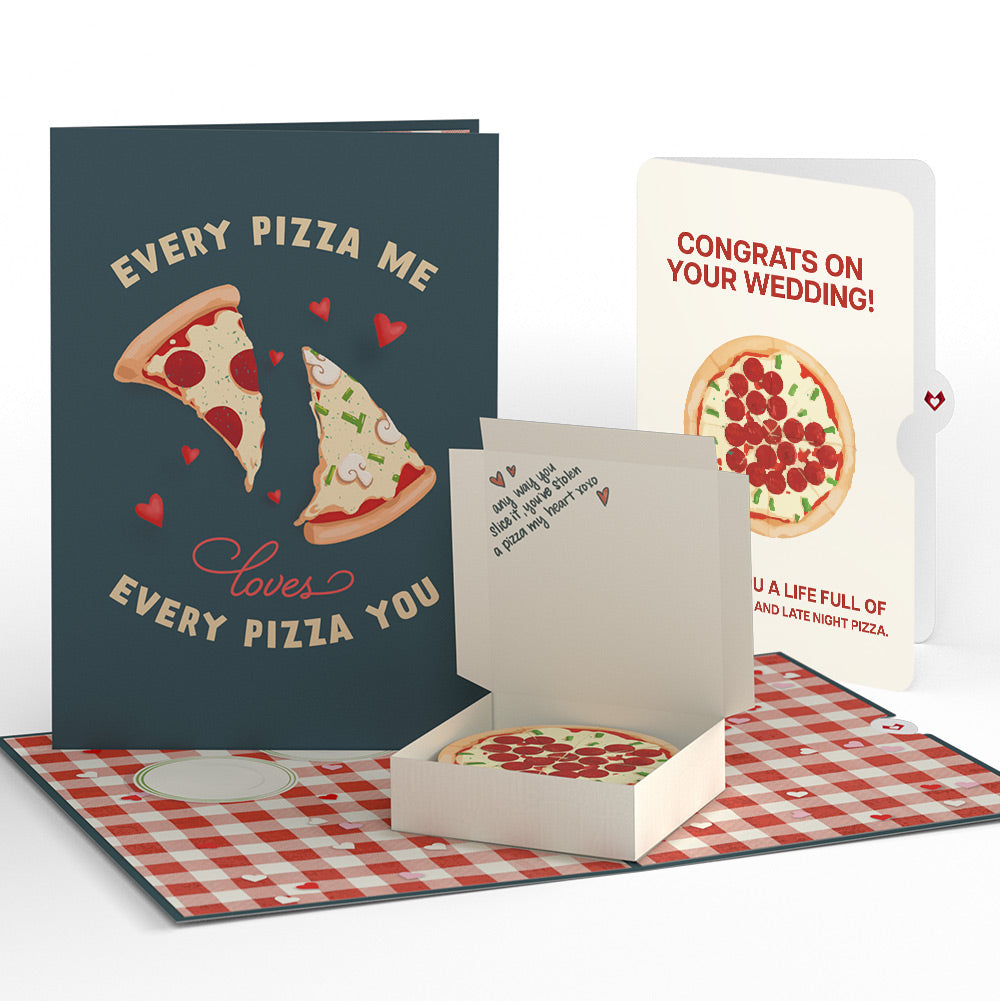 Pizza Love Wedding Pop-Up Card and Sentiment Set