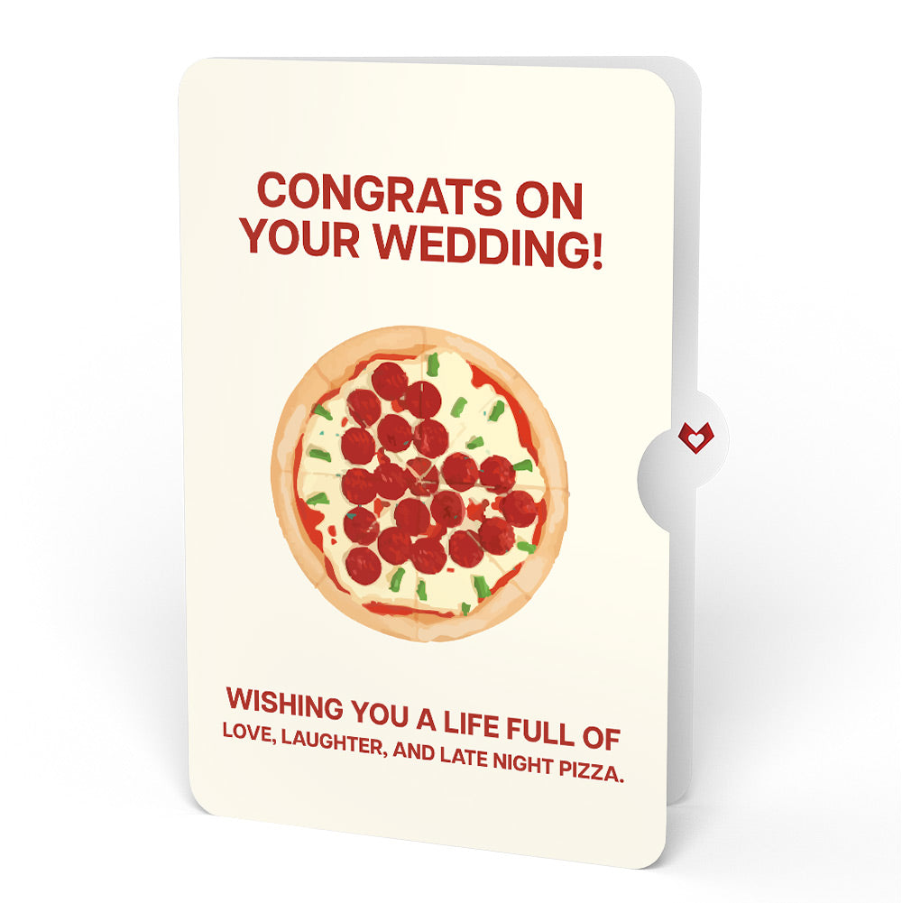 Pizza Love Wedding Pop-Up Card and Sentiment Set