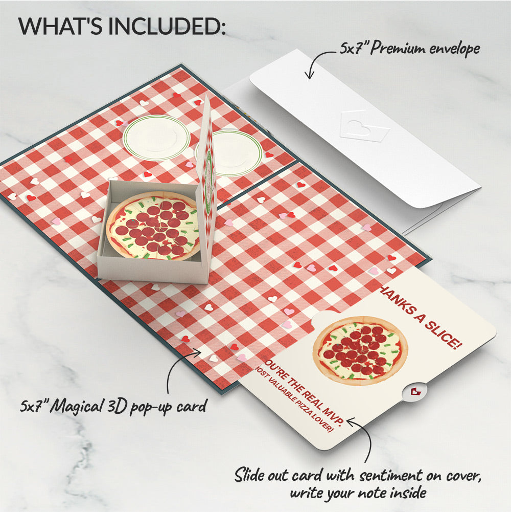 Pizza Love Thank You Pop-Up Card and Sentiment Set
