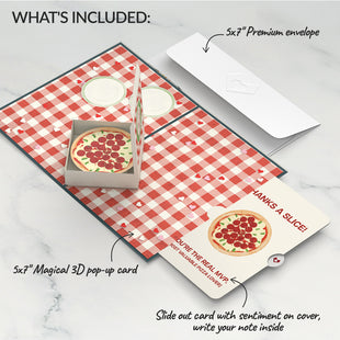 Pizza Love Thank You Pop-Up Card and Sentiment Set